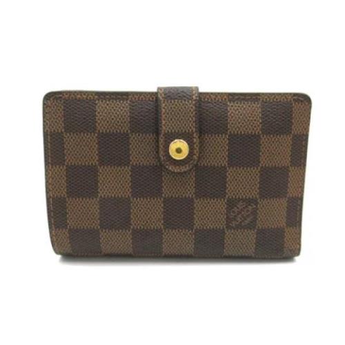 Pre-owned Coated canvas wallets Louis Vuitton Vintage , Brown , Dames