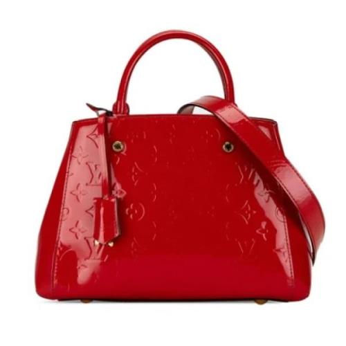 Pre-owned Leather louis-vuitton-bags Louis Vuitton Vintage , Red , Dam...