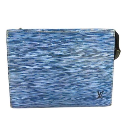 Pre-owned Leather louis-vuitton-bags Louis Vuitton Vintage , Blue , Da...