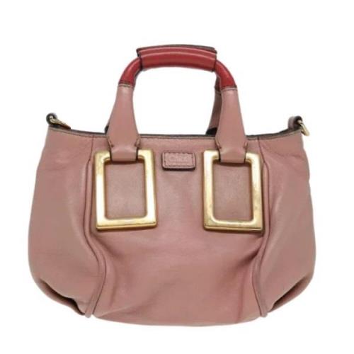 Pre-owned Leather handbags Chloé Pre-owned , Pink , Dames