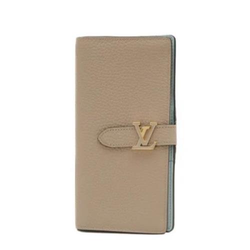 Pre-owned Leather wallets Louis Vuitton Vintage , Brown , Dames