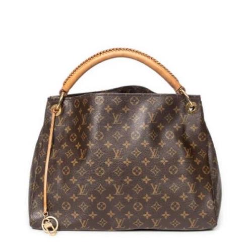 Pre-owned Coated canvas handbags Louis Vuitton Vintage , Brown , Dames