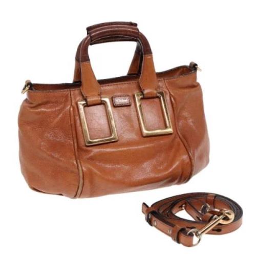 Pre-owned Leather handbags Chloé Pre-owned , Brown , Dames