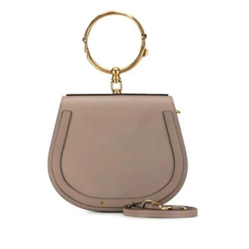 Pre-owned Leather shoulder-bags Chloé Pre-owned , Gray , Dames