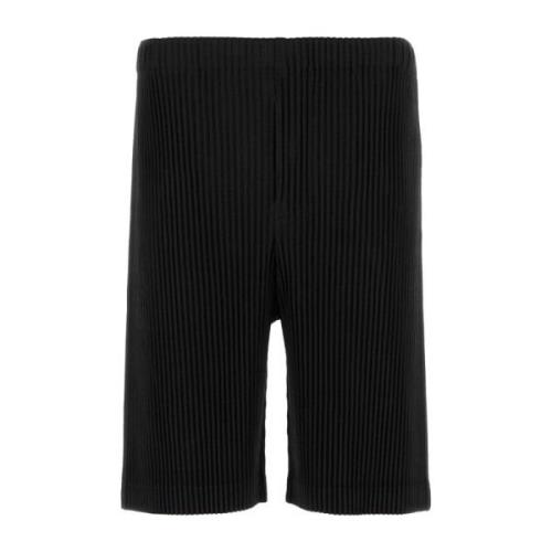 Stijlvolle zwarte Bermuda shorts Issey Miyake , Black , Heren