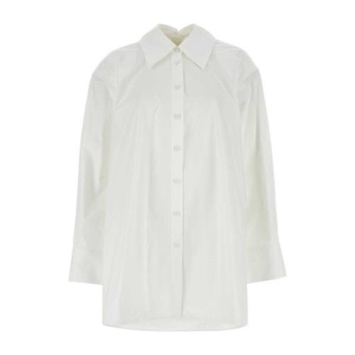 Witte Poplin Overhemd Klassieke Stijl Jil Sander , White , Dames