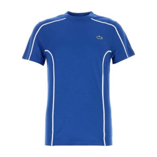 Stijlvol Blauw Polyester T-shirt Lacoste , Blue , Heren