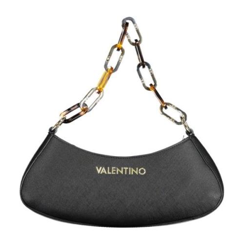 Zwarte schoudertas met kettingriem Valentino by Mario Valentino , Blac...