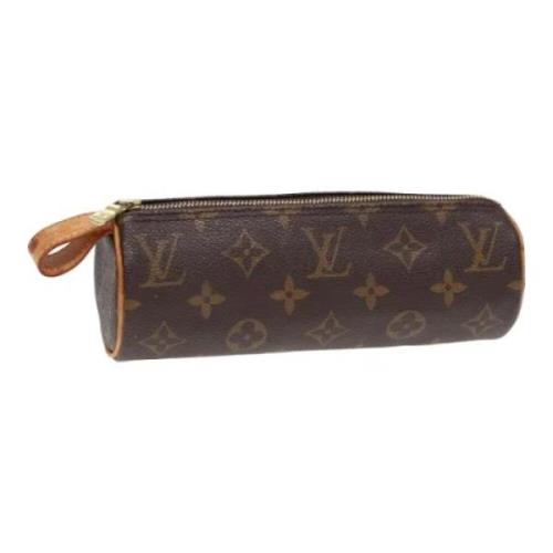 Pre-owned Canvas pouches Louis Vuitton Vintage , Brown , Dames