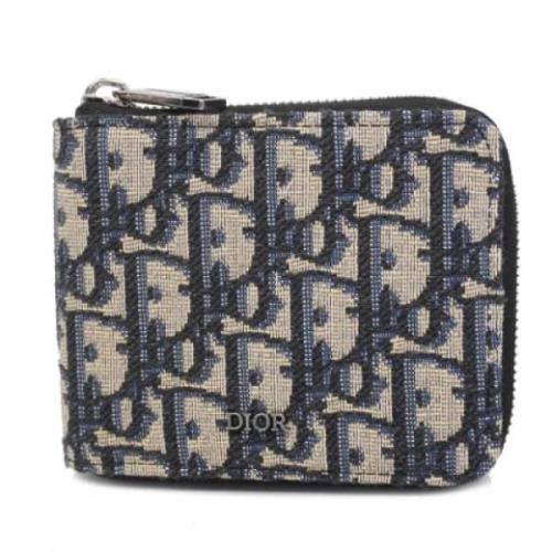 Pre-owned Canvas wallets Dior Vintage , Black , Heren