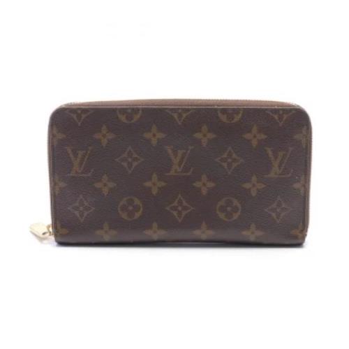 Pre-owned Coated canvas wallets Louis Vuitton Vintage , Brown , Dames