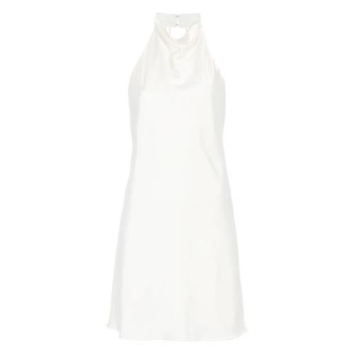 Witte Mini Draperen Jurk Rotate Birger Christensen , White , Dames