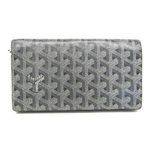 Pre-owned Canvas wallets Goyard Vintage , Gray , Dames