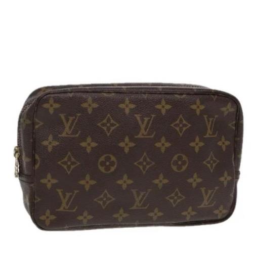 Pre-owned Canvas clutches Louis Vuitton Vintage , Brown , Unisex