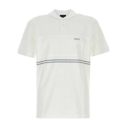 Klassiek Wit Katoenen T-Shirt Boss , White , Heren