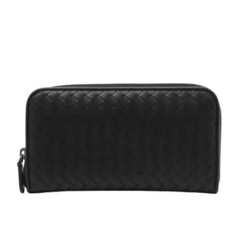 Pre-owned Leather wallets Bottega Veneta Vintage , Black , Dames