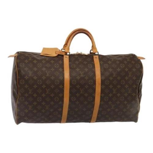 Pre-owned Canvas handbags Louis Vuitton Vintage , Brown , Dames