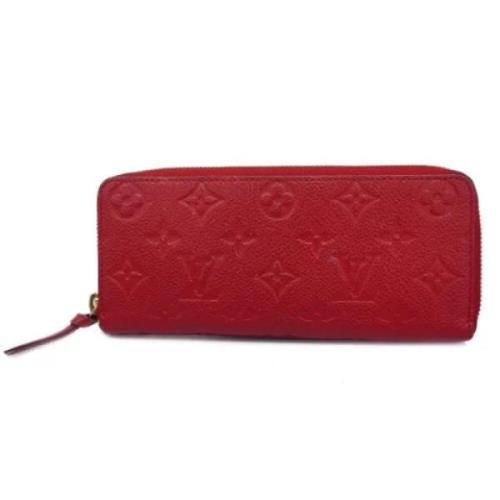 Pre-owned Fabric wallets Louis Vuitton Vintage , Red , Dames