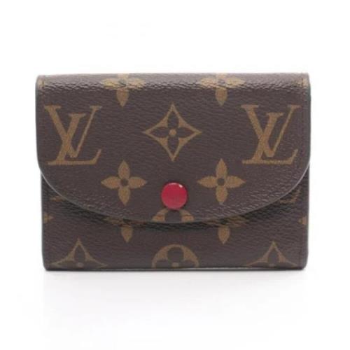 Pre-owned Coated canvas wallets Louis Vuitton Vintage , Brown , Dames