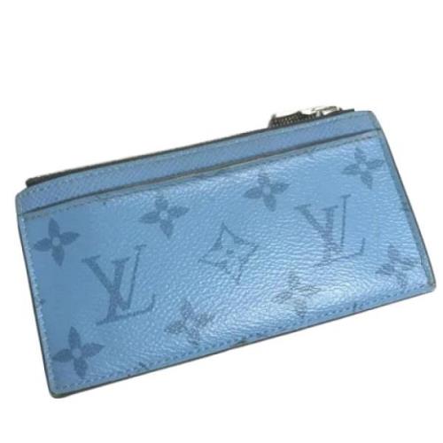 Pre-owned Fabric wallets Louis Vuitton Vintage , Blue , Heren