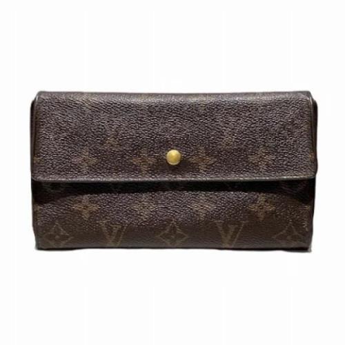 Pre-owned Fabric wallets Louis Vuitton Vintage , Brown , Dames