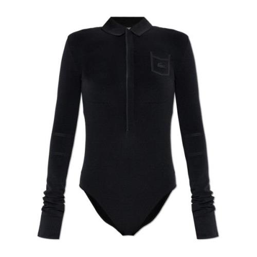 Bodysuit met Logo Lacoste , Black , Dames