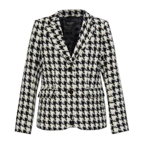 Blazer met pepita patroon Kate Spade , Beige , Dames