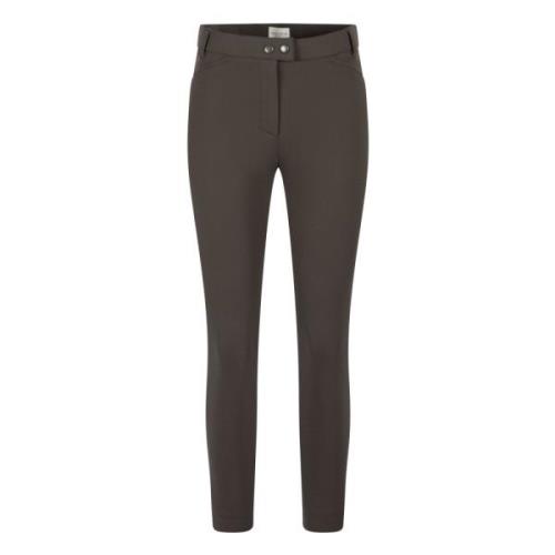 Diagonale Streep Skinny Broek Seductive , Brown , Dames