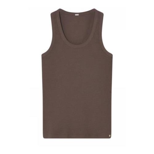 Tanktop in Chocoladebruin Gustav , Brown , Dames