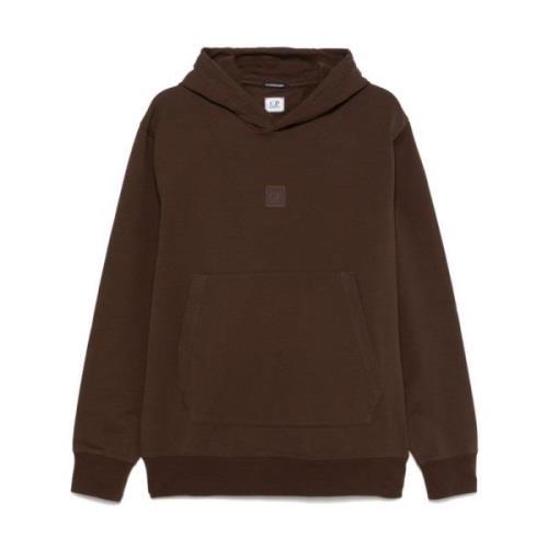 Metropolis Serie Hoodie met Logo C.p. Company , Brown , Heren