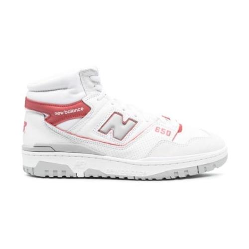 Witte hoge sneakers met reliëflogo New Balance , Multicolor , Heren