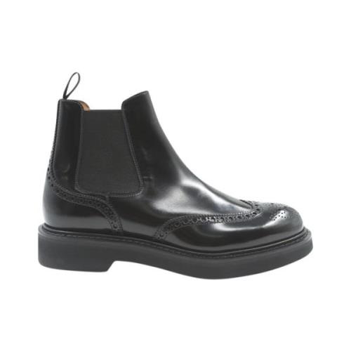 Zwarte Chelsea Platte Schoenen Church's , Black , Heren