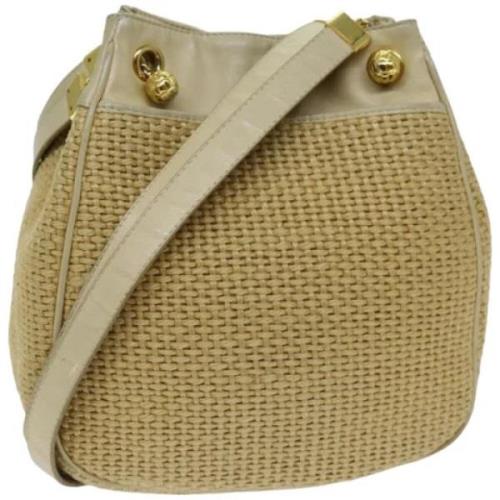 Pre-owned Fabric shoulder-bags Bottega Veneta Vintage , Beige , Dames