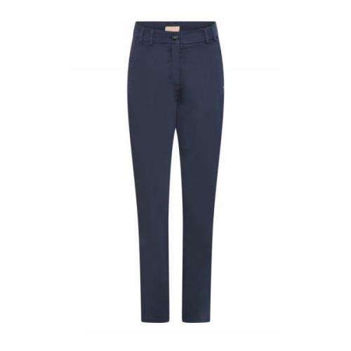 Klassieke Chino Broek in Midnight Gustav , Blue , Dames