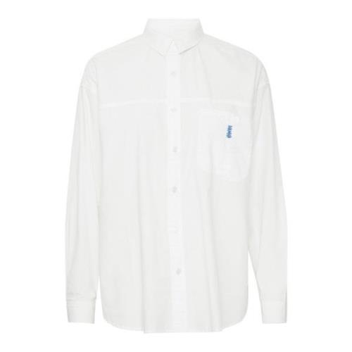 Witte Blouse met Zak Ball , White , Dames