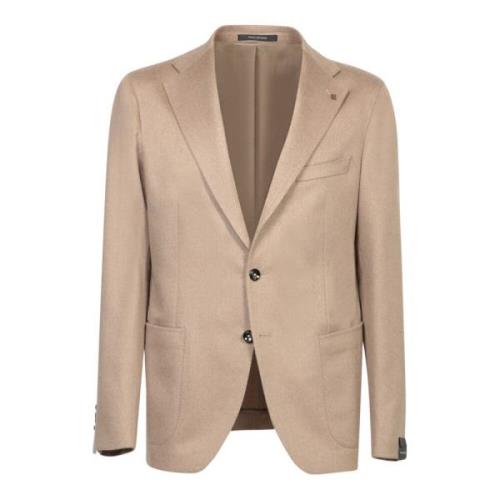 Beige Blazer Klassieke Stijl Jas Tagliatore , Beige , Heren