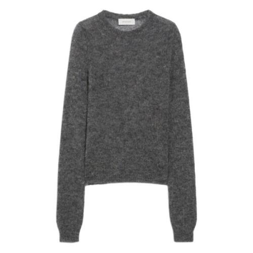 Grijze Alpaca Crew-Neck Sweater Sportmax , Gray , Dames