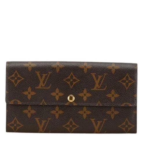 Pre-owned Canvas wallets Louis Vuitton Vintage , Brown , Dames