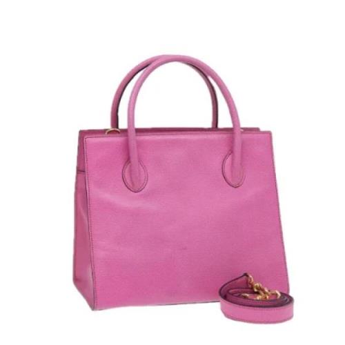 Pre-owned Leather handbags Celine Vintage , Pink , Dames