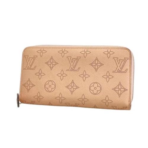 Pre-owned Fabric wallets Louis Vuitton Vintage , Beige , Dames