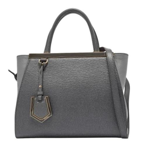 Pre-owned Leather fendi-bags Fendi Vintage , Gray , Dames