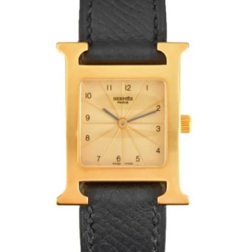 Pre-owned Metal watches Hermès Vintage , Yellow , Dames