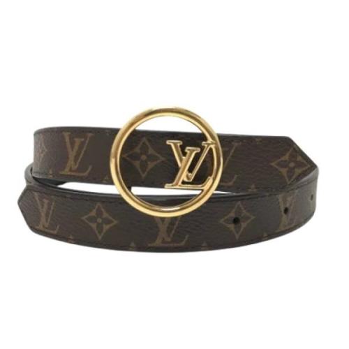 Pre-owned Fabric belts Louis Vuitton Vintage , Brown , Dames