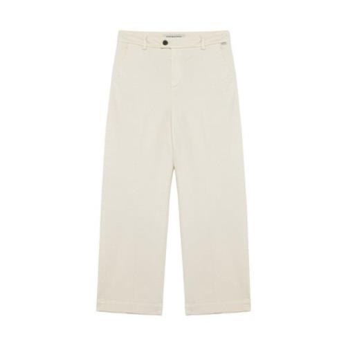 Room Flare Broek Aw24 Roy Roger's , Beige , Dames