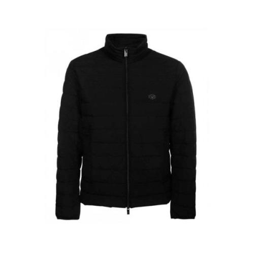 Gewatteerde Ultra Licht Jack - Zwart Armani , Black , Heren