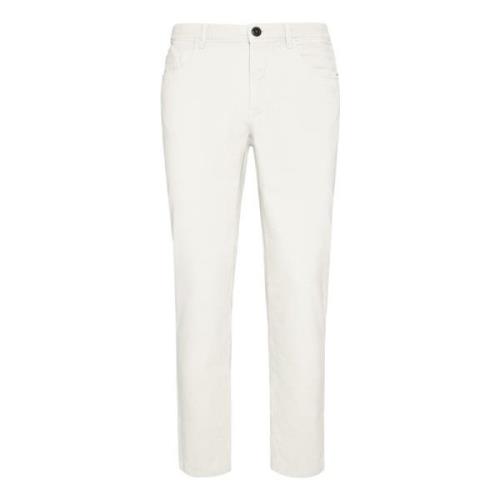 Jeans in stretchfluweel Boggi Milano , White , Heren