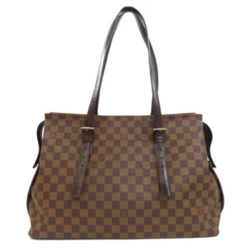 Pre-owned Canvas louis-vuitton-bags Louis Vuitton Vintage , Brown , Da...