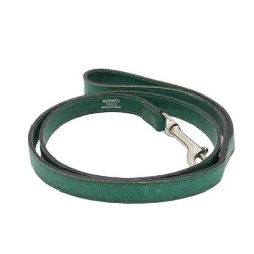 Pre-owned Leather belts Hermès Vintage , Green , Dames