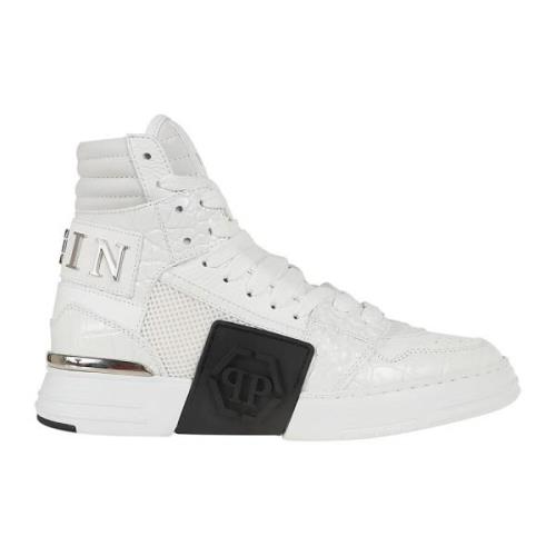 Witte Sneakers Verhoog Stijl Modern Philipp Plein , White , Heren