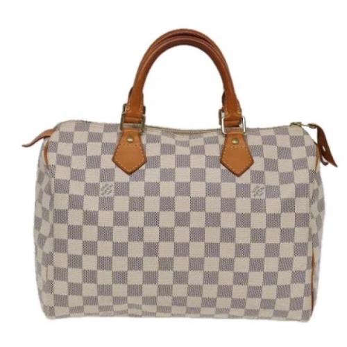 Pre-owned Canvas louis-vuitton-bags Louis Vuitton Vintage , White , Da...